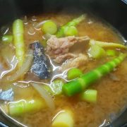 野沢温泉・清風館 タケノコ汁